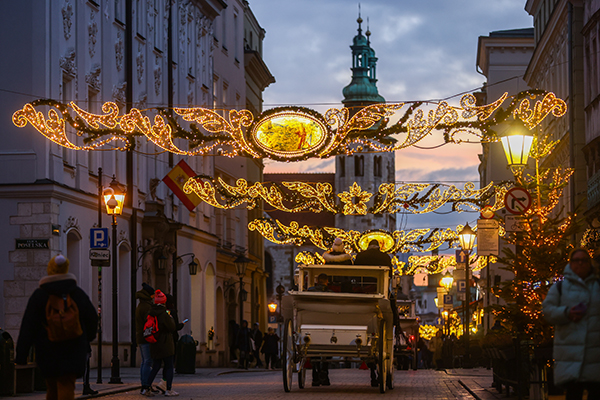 Kraków Dekoracja Świąteczna